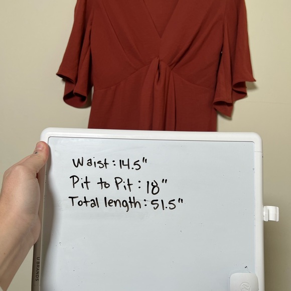 Gilli High Low Midi Terracotta Red Dress Size M - Picture 10 of 10